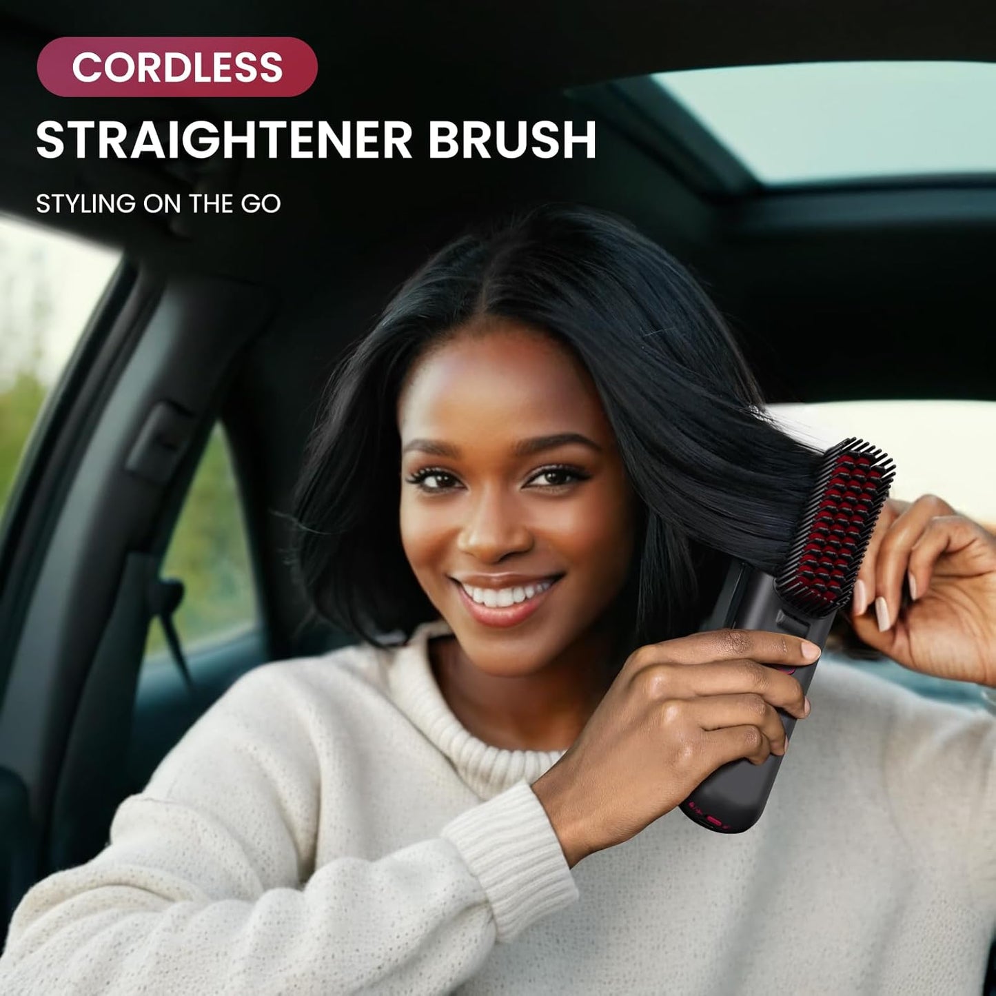 Silky Smooth Cordless Straightener Brush 1