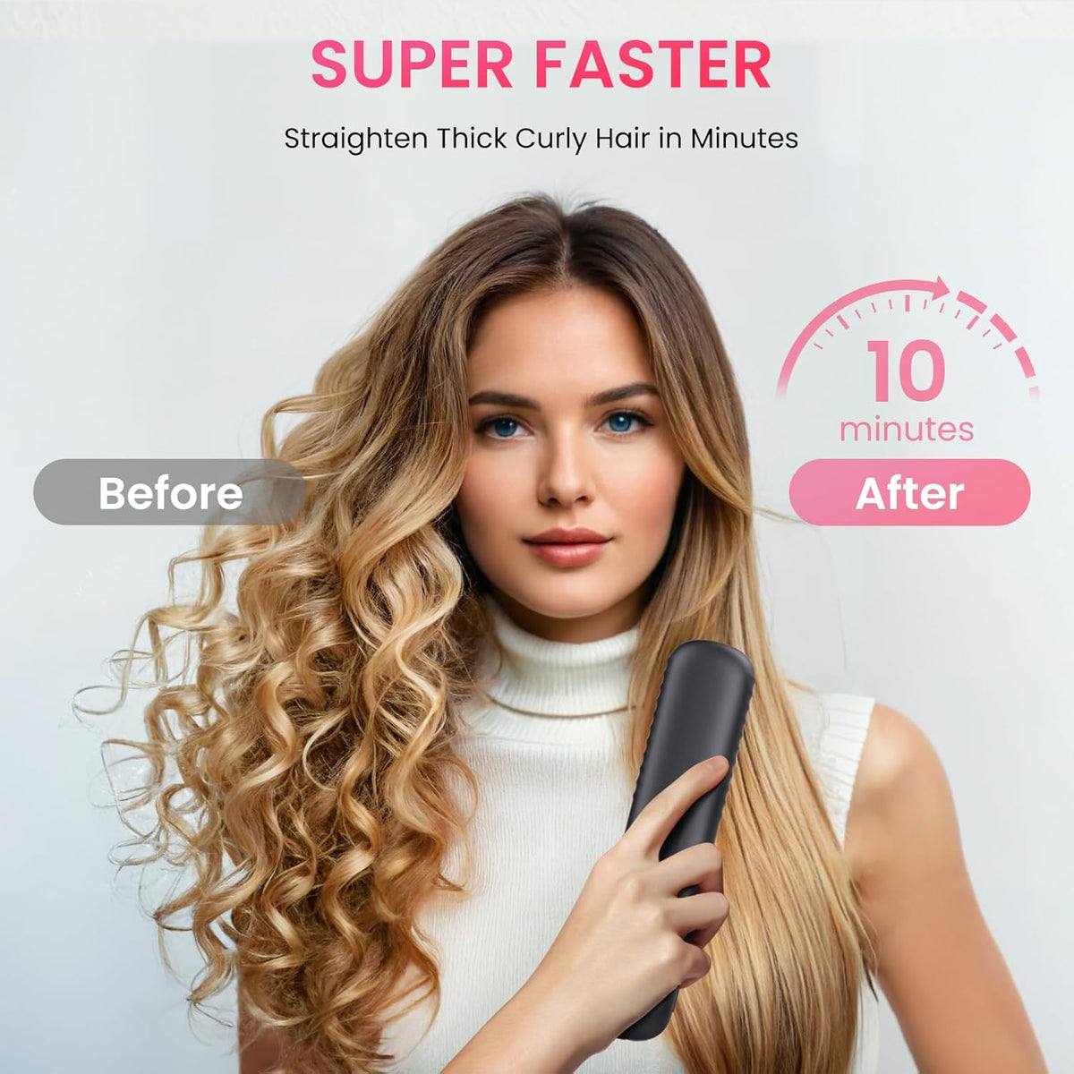 Silky Smooth Cordless Straightener Brush 1