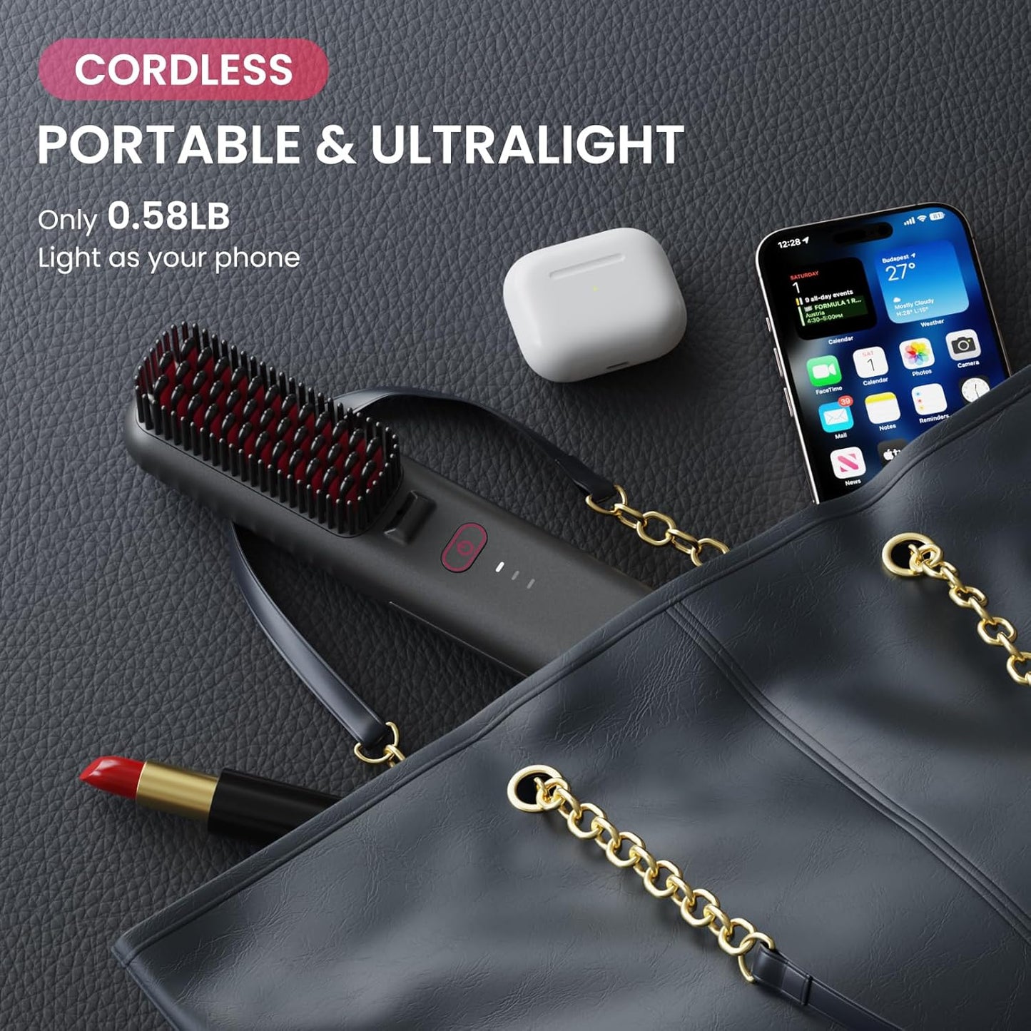 Silky Smooth Cordless Straightener Brush 1